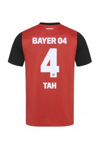 Bayer Leverkusen Jonathan Tah #4 Jalkapallovaatteet Kotipaita 2024-25 Lyhythihainen